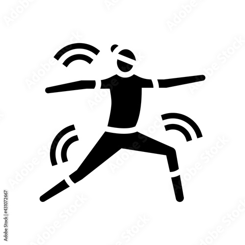 yoga leisure glyph icon vector. yoga leisure sign. isolated contour symbol black illustration