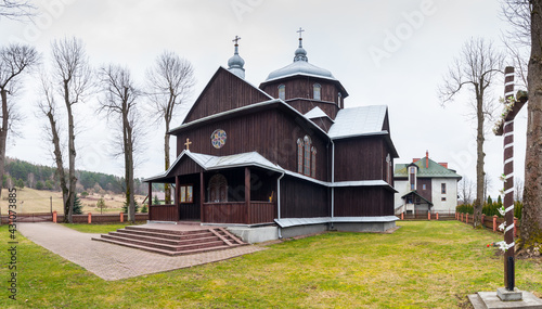 Fototapeta Naklejka Na Ścianę i Meble -  Cerkiew Narodzenia NMP w Wojtkowej, Bieszczady, Polska / Orthodox church of the Birth of the Blessed Virgin Mary in Wojtowa, Bieszczady, Poland