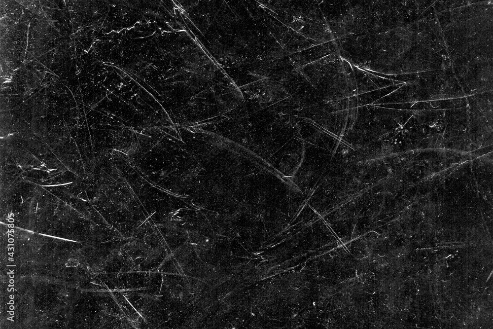 White scratches and dust on black background. Vintage scratched grunge  plastic broken screen texture. Scratched glass surface wallpaper. Dirty  Blackboard. Space for text. Stock Photo | Adobe Stock