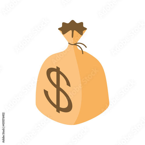 money bag isometric
