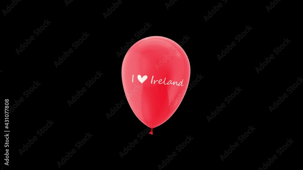 Ireland National Day. Independence Day. Flag Day. Celebration Animation. Alpha Channel. Prores 4444. Ireland National Day. Independence Day. Flag Day. Celebration Animation. Alpha Channel. Prores 4444.