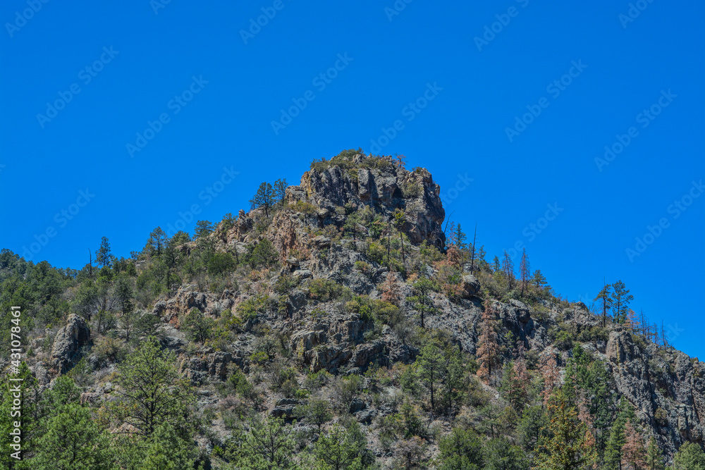 Mogollon Mountains above the Mogollon Mining Ghost Town, Mogollon, Catron County, New Mexico