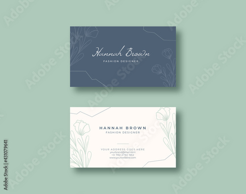 Elegant and beautiful business card template