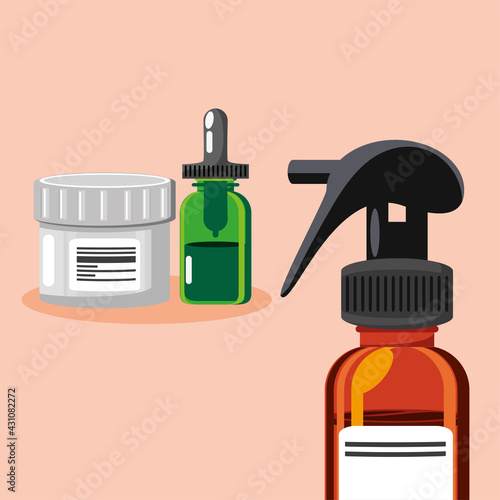 medicine bottles spray