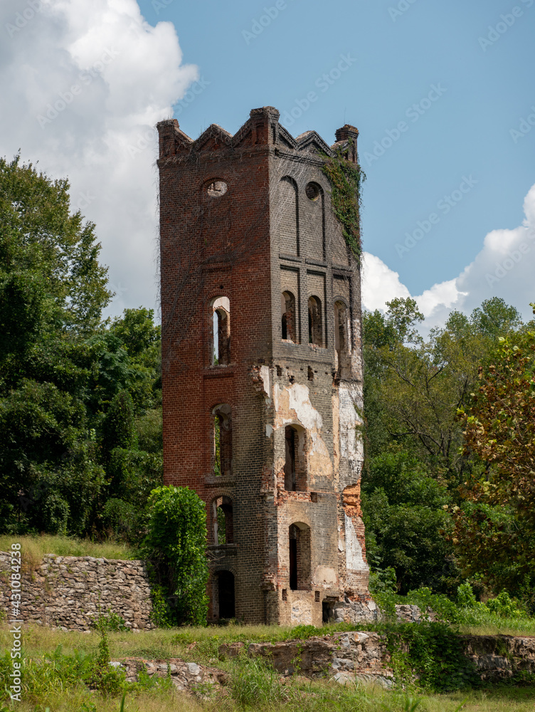 The remains of Glendale Mills an Iron works located near Spartanburg, South Carolina The remains of Glendale Mills an Iron works located near Spartanburg, South Carolina