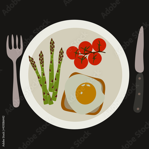 Menu diet,healty food vector ilustration.