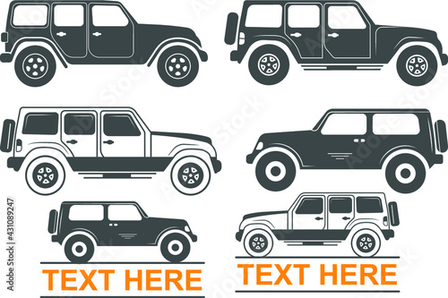 Rubicon Stencil, Jeep Wrangler Silhouette, Jeep Clipart vector