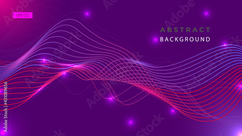 Technology digital wave background concept.	 photo