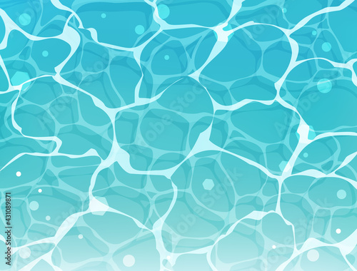 海の表面の波紋をイメージしたイラスト
