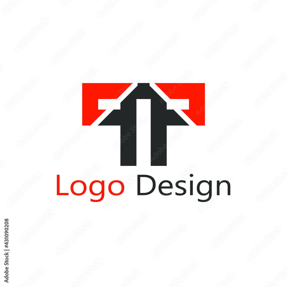 abstract logo of two letter P facing each other abstract logo of two letter P facing each other
