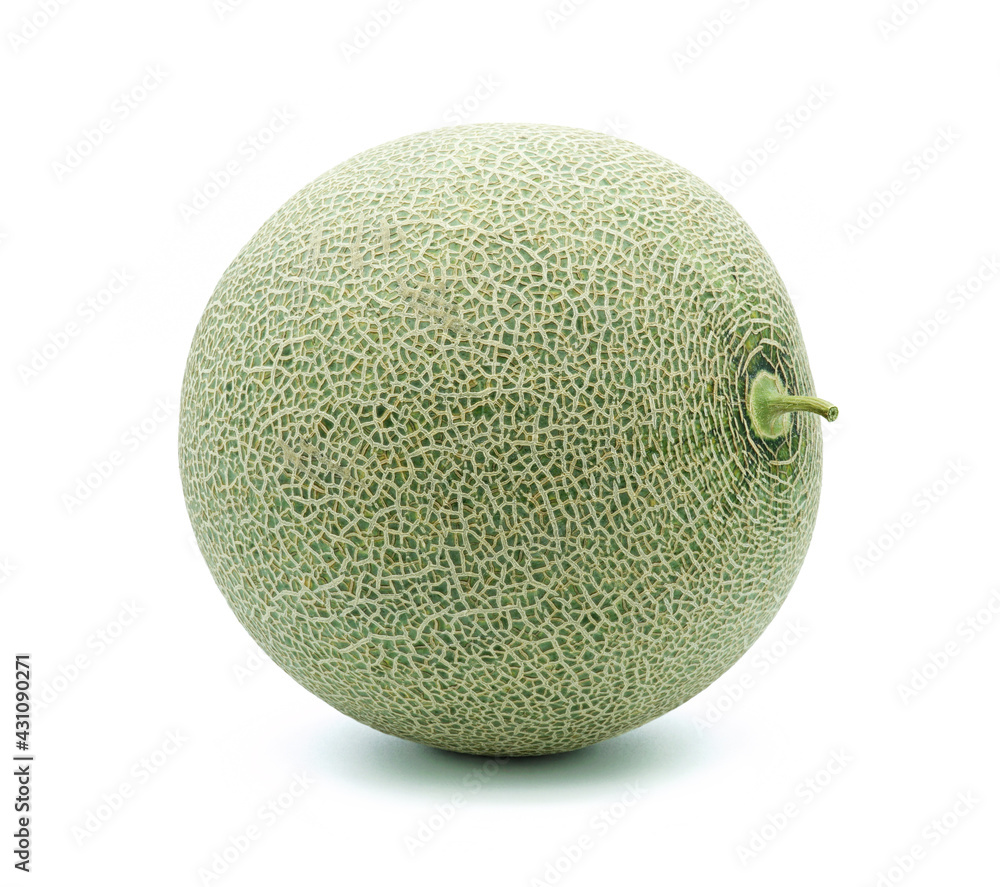 Cantaloupe melon isolated on white background Cantaloupe melon isolated on white background