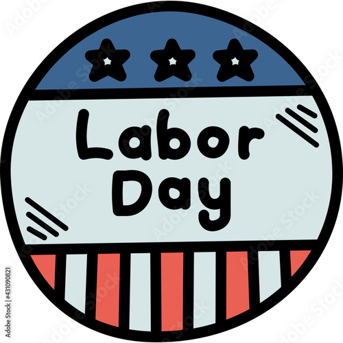 labor day badge