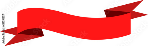 Ribbon banner tag vector for decorating. Ribbon element.