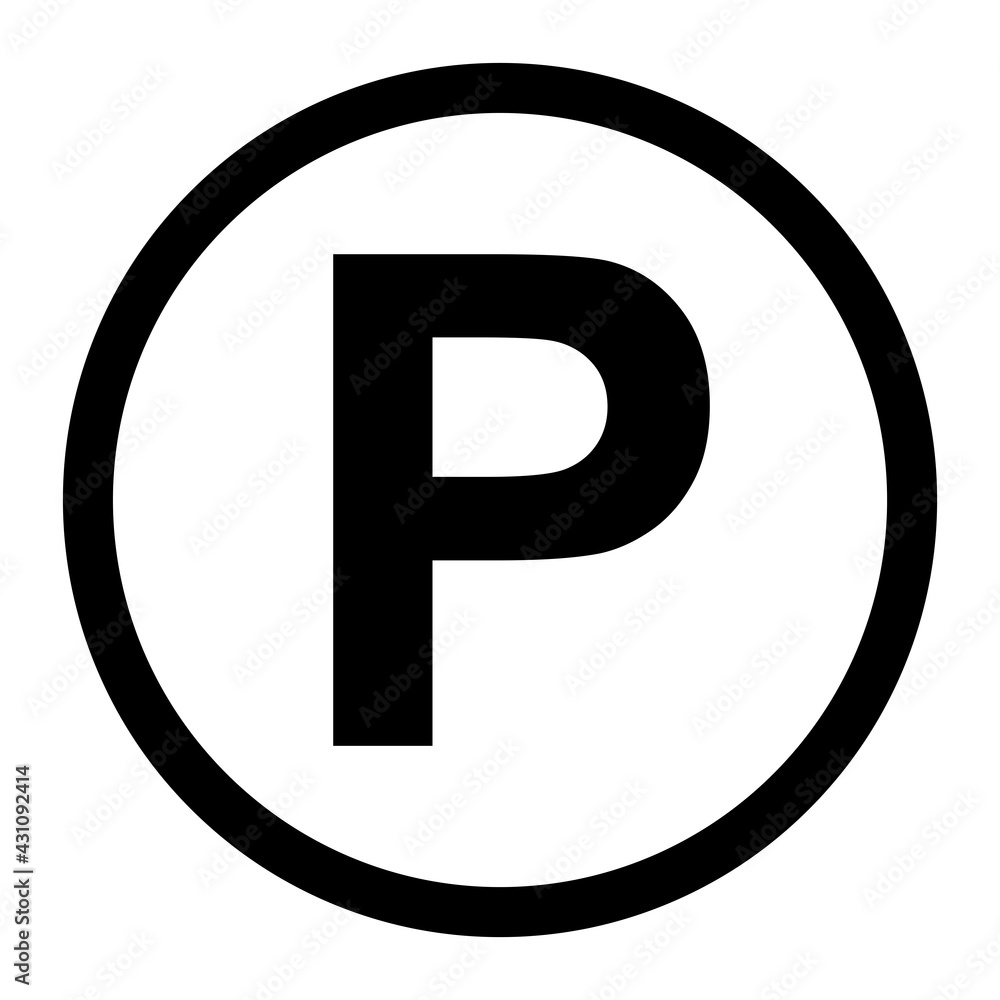 car parking sign icon vector car parking sign icon vector