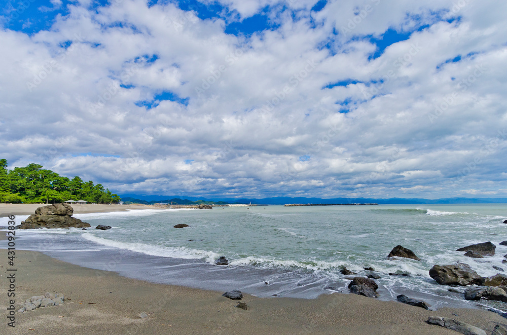 Katsurahama Beach in Kochi prefecture, Shikoku, Japan. Katsurahama Beach in Kochi prefecture, Shikoku, Japan.