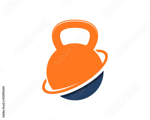 Combination planet with gym kettle bell