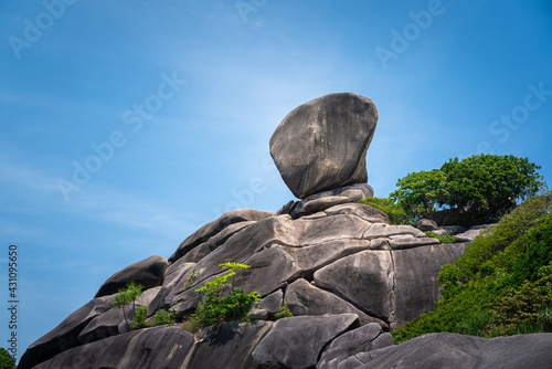 фотографія Sailing rock, natural unseen landmark of Similan island, Andaman sea