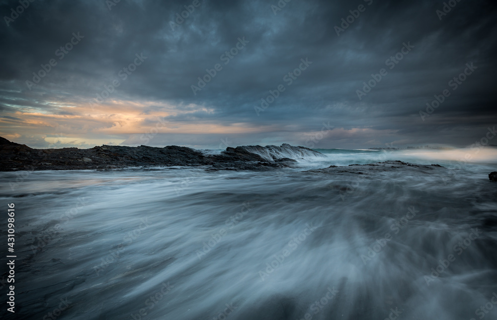 Storm over the sea