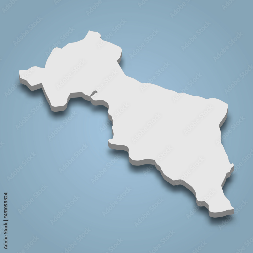 3d isometric map of Cu Lao Cham is an island in Vietnam 3d isometric map of Cu Lao Cham is an island in Vietnam