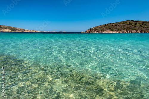 Turredda beach  Sardinia  in a summer day
