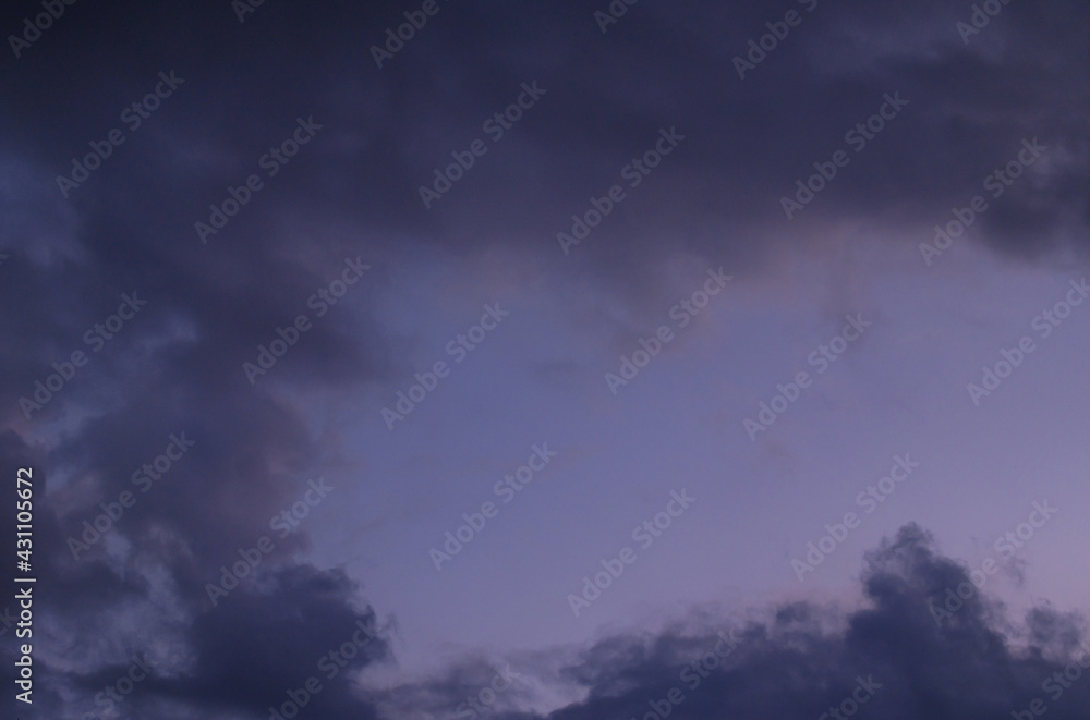 Abstract background of cloudy sunset sky blue hour. Abstract background of cloudy sunset sky blue hour.