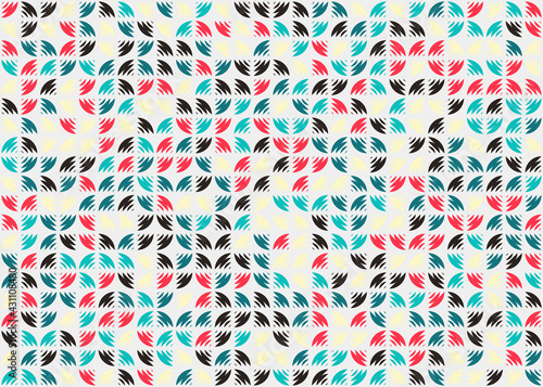 Abstract Geometric Pattern generative computational art illustration