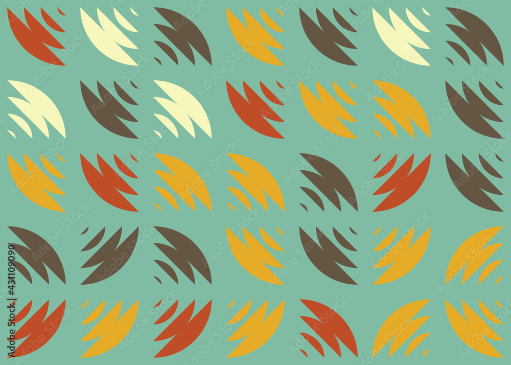 Fototapeta premium Abstract Geometric Pattern generative computational art illustration