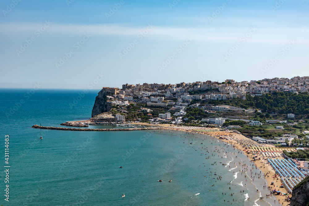 Vieste Puglia sea and town