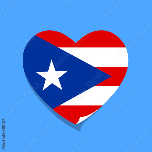 Free Download I love Puerto Rico flag heart - GFXLoad