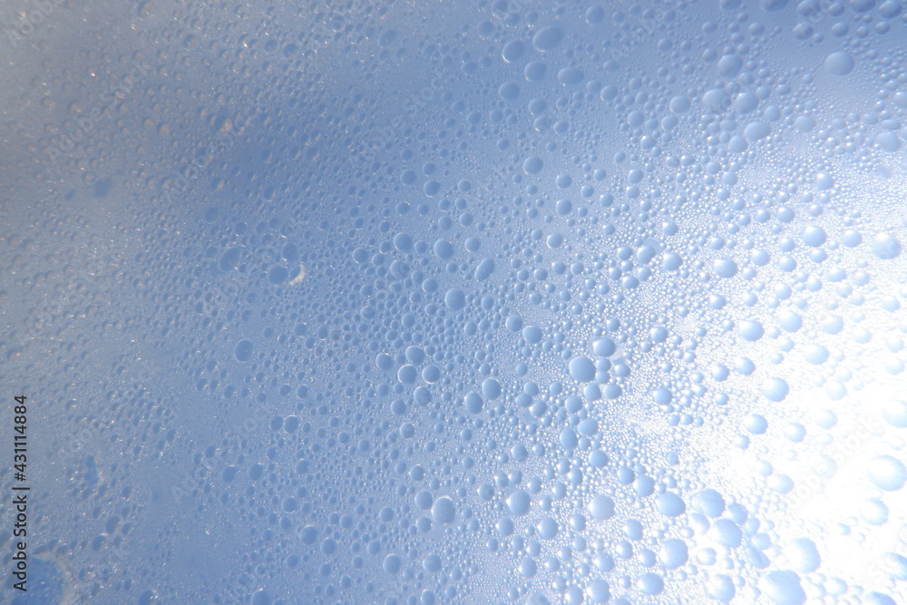 water drops on blue water drops on blue