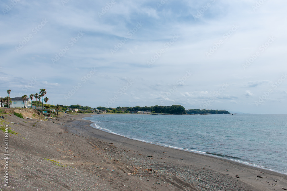 浦半島（神奈川県三浦市）　三戸浜海岸の風景
