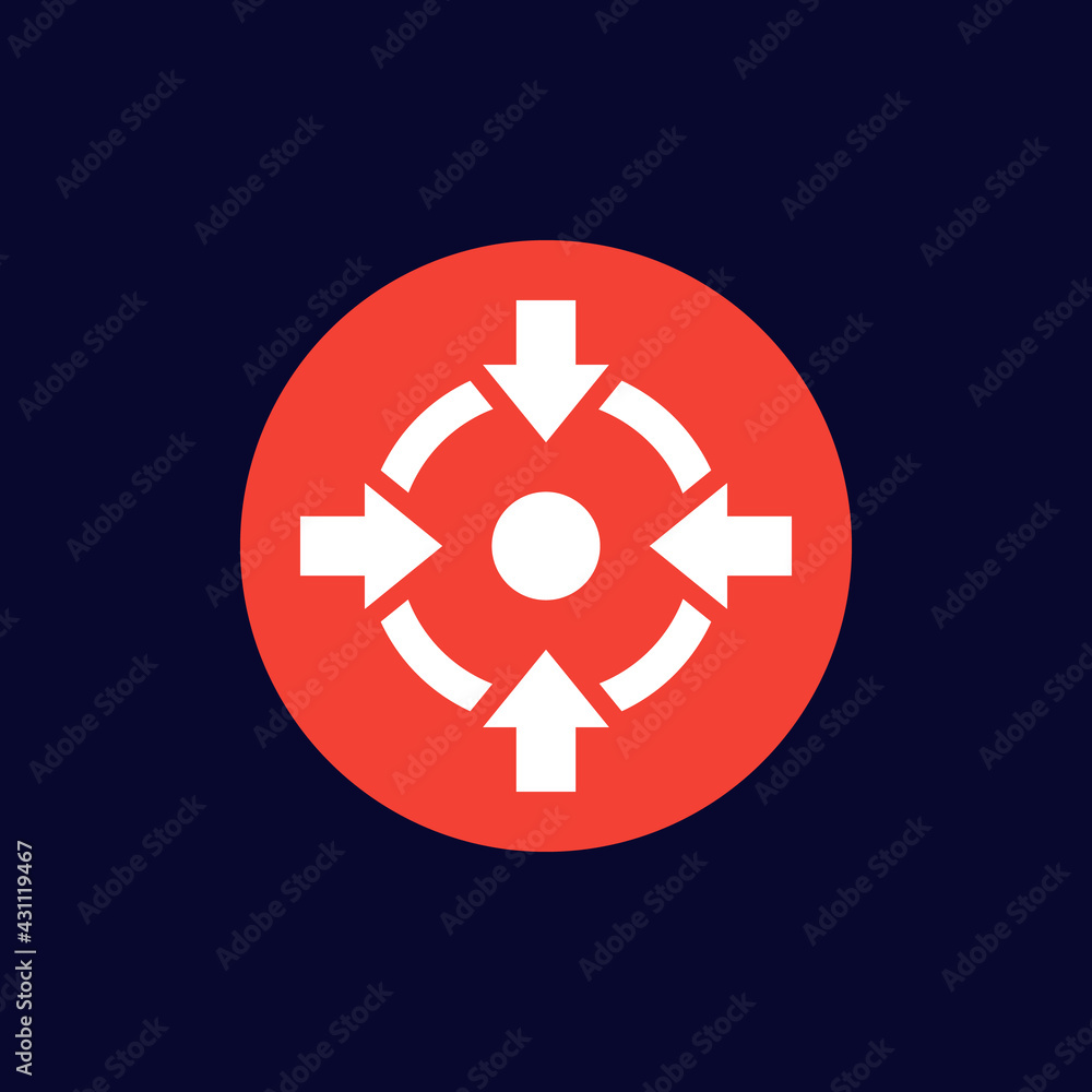 specific focus or concentration vector icon