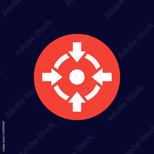 specific focus or concentration vector icon