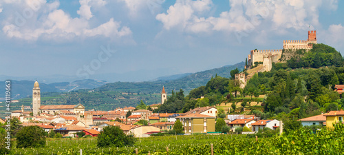 Fotografi View of Soave's castle near Verona