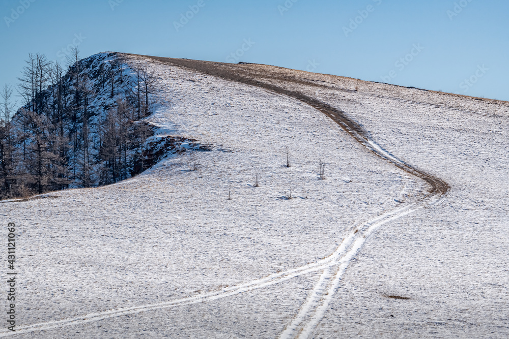 The lonely road to the top of the hill