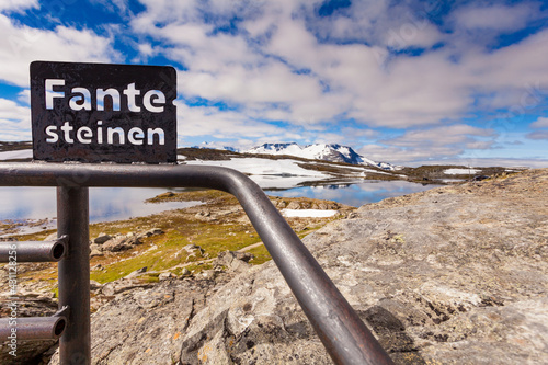 Mountains landscape. Norwegian route Sognefjellet photo