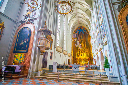 The Altar of Augustinerkirche in Vienna, Austria photo