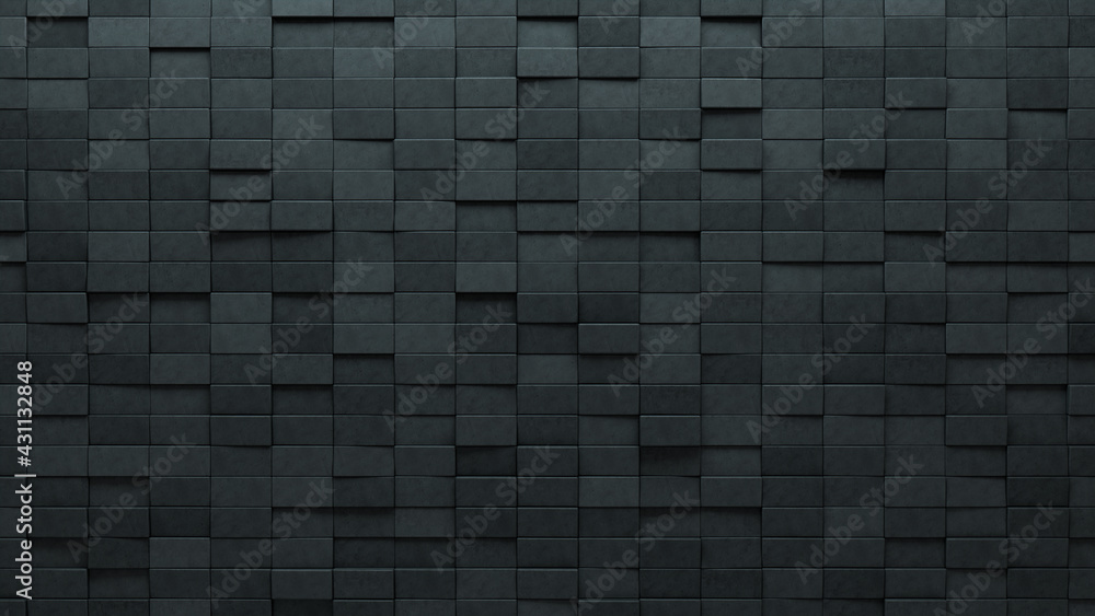 Rectangle, Polished Wall background with tiles. 3D, tile Wallpaper with Futuristic, Concrete blocks. 3D Render Rectangle, Polished Wall background with tiles. 3D, tile Wallpaper with Futuristic, Concrete blocks. 3D Render