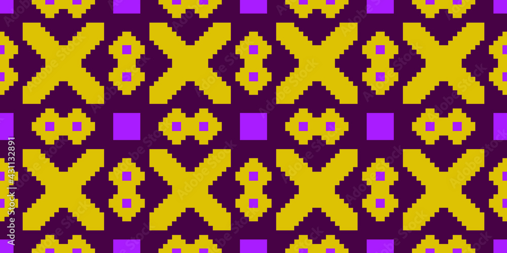 Obraz premium Pixel colored background vector. Abstract Mosaic