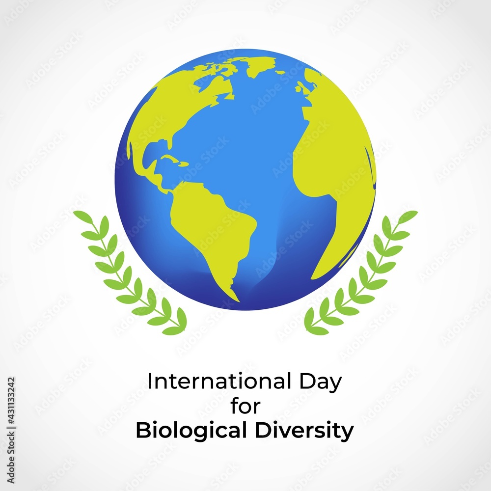 vvector illustration for international day for biological diversity