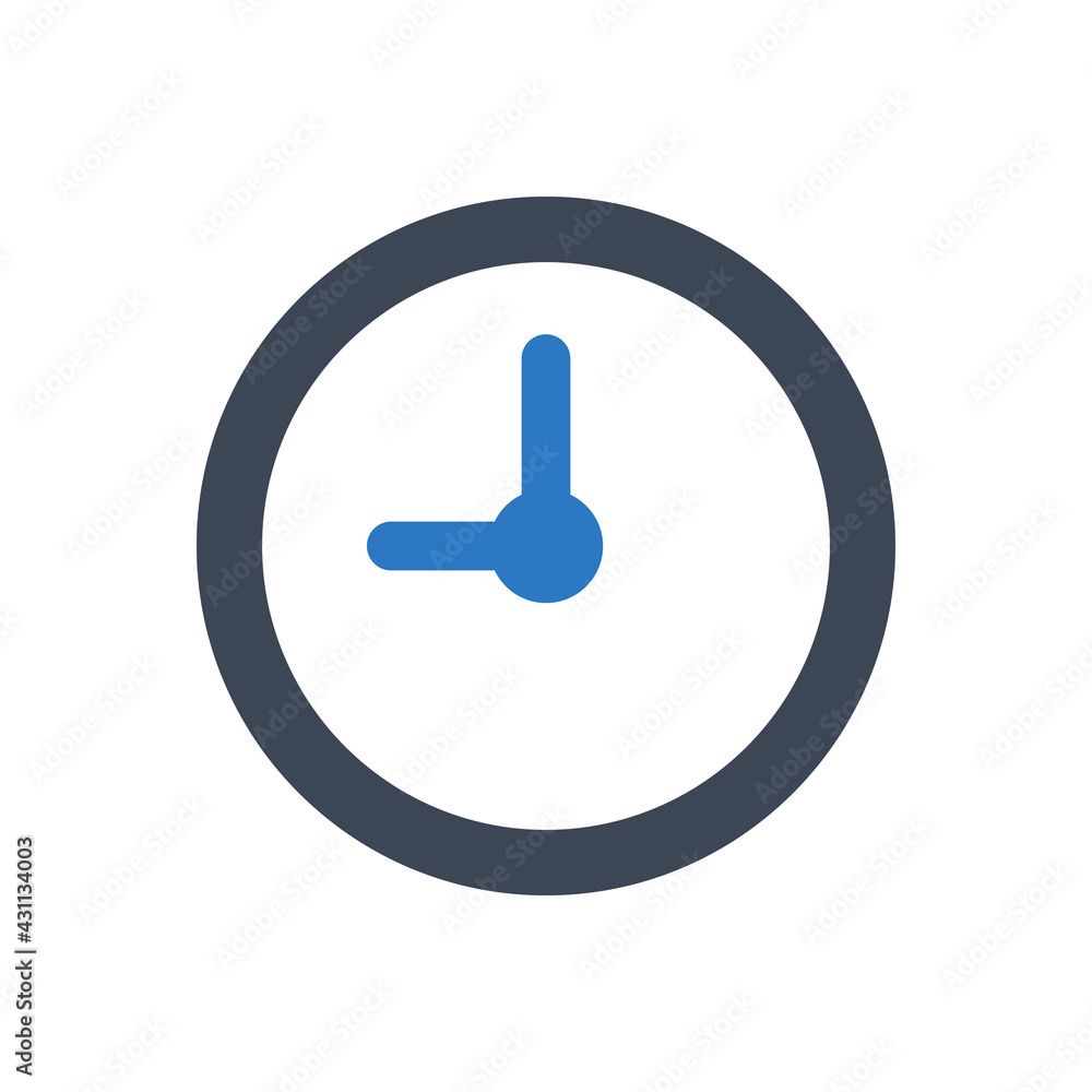Clock icon vector graphic illustration Clock icon vector graphic illustration
