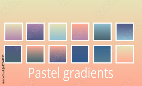 Abstract natural pastel soft background. Natural gradient background. Vector illustration. Eco-friendly concept for your graphic design, banner or poster.
