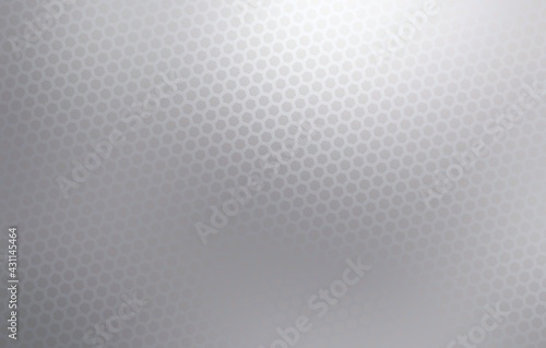Polished metal abstract texture covered subtle grid pattern. Light grey geometric background.