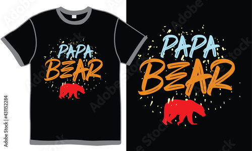 papa bear, best papa ever, animal lover, bear design