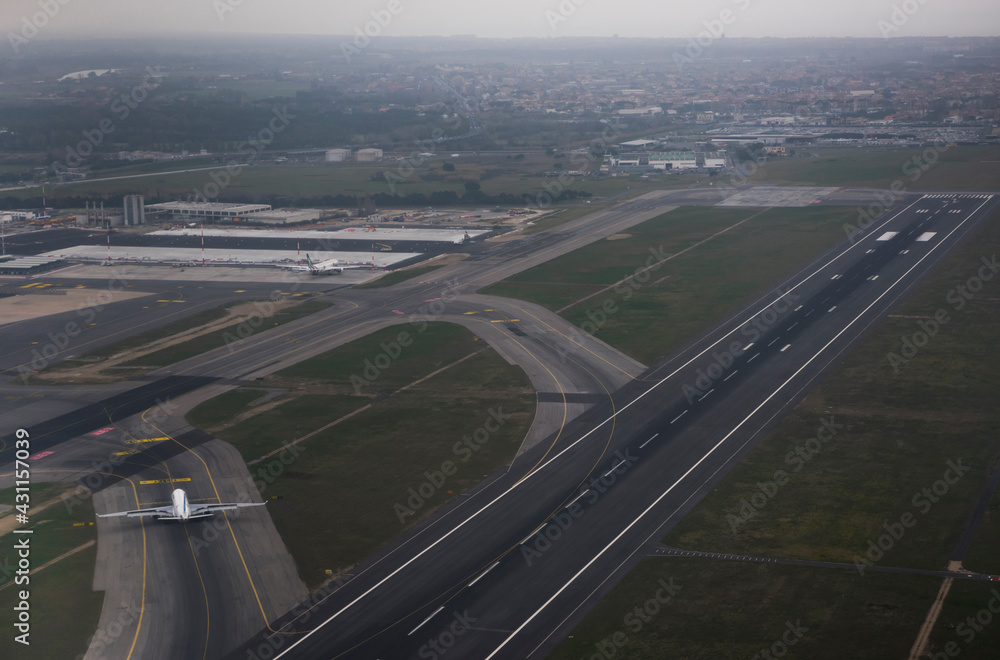  Fiumicino Airport. Made preparation for flight