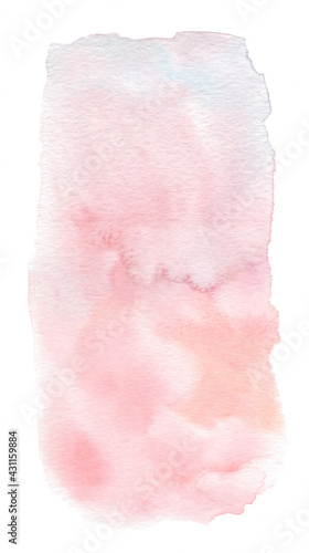 Watercolor illustration delicated splash, stain