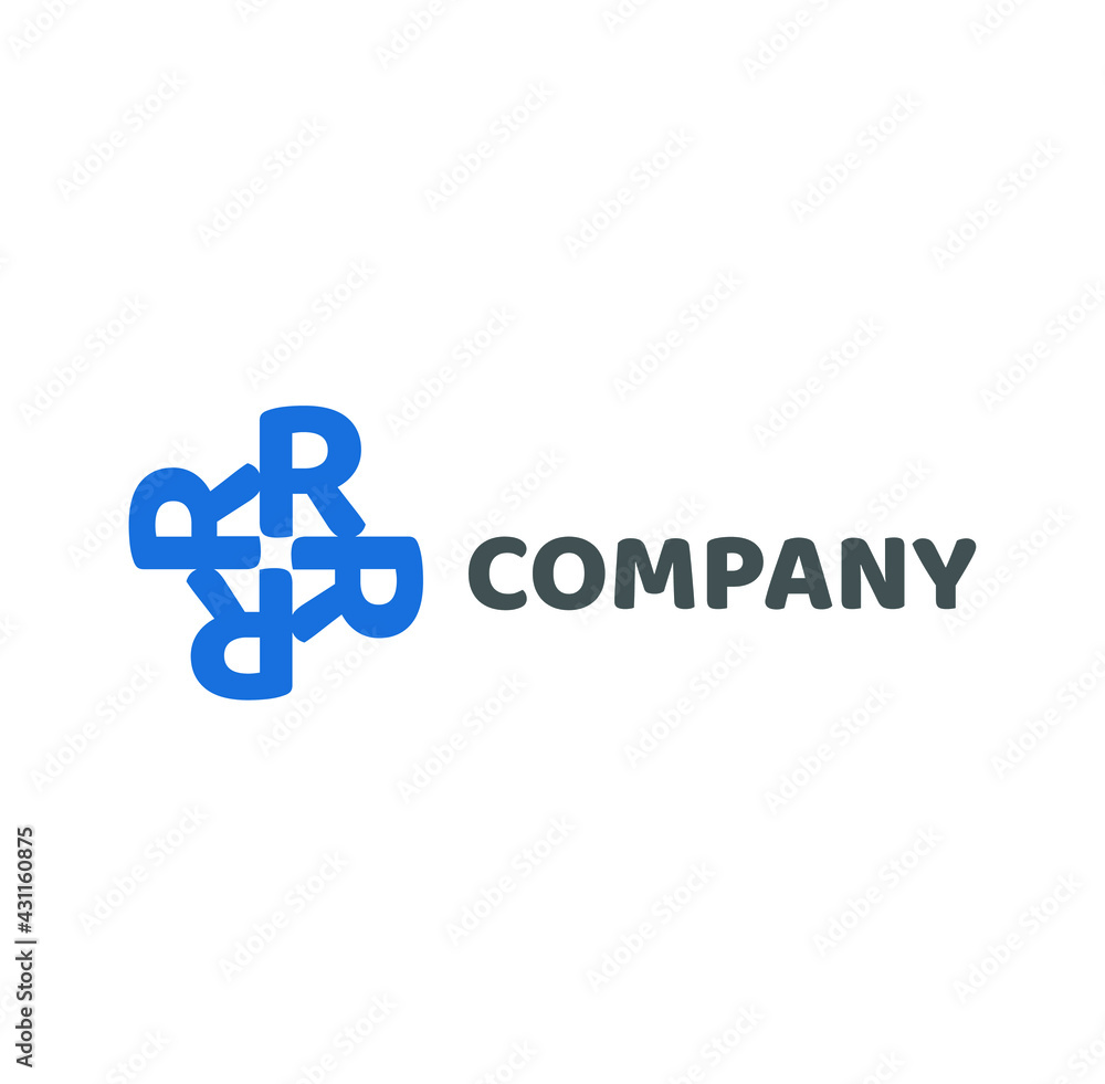 R company logo vector Logo made from R letter. R letter Symbol. R company logo vector Logo made from R letter. R letter Symbol.
