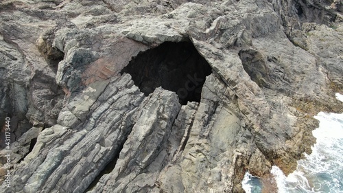 Looking at the sea from the cliffs