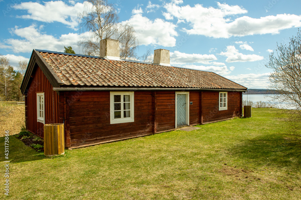 old swedish wood house