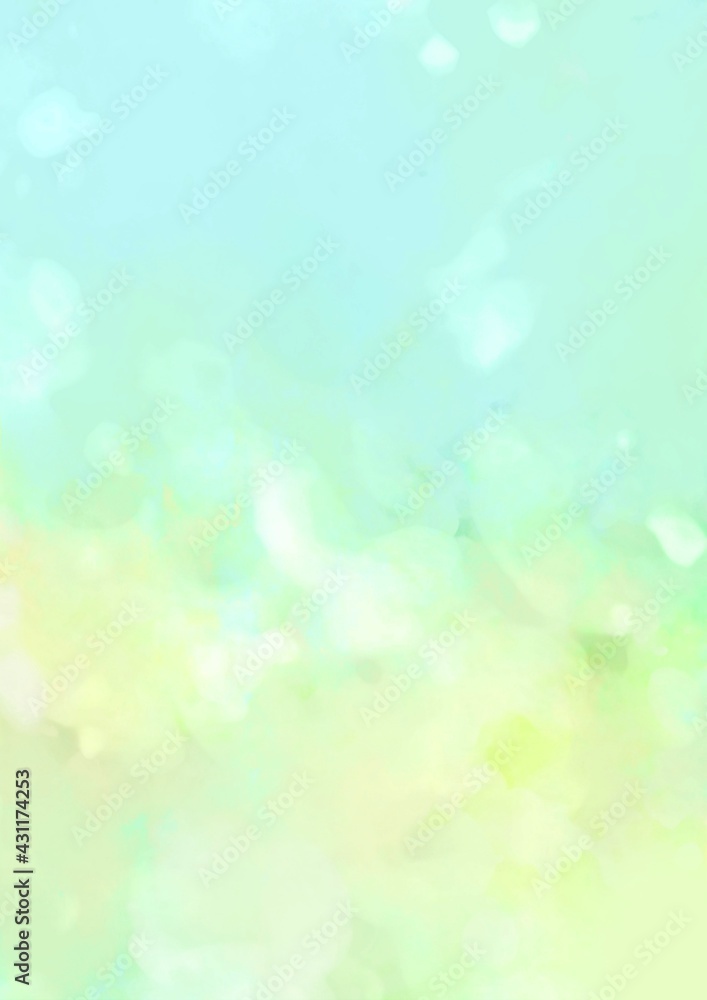 水色と黄緑のキラキラ幻想的なテクスチャ背景 Stock Illustration Adobe Stock